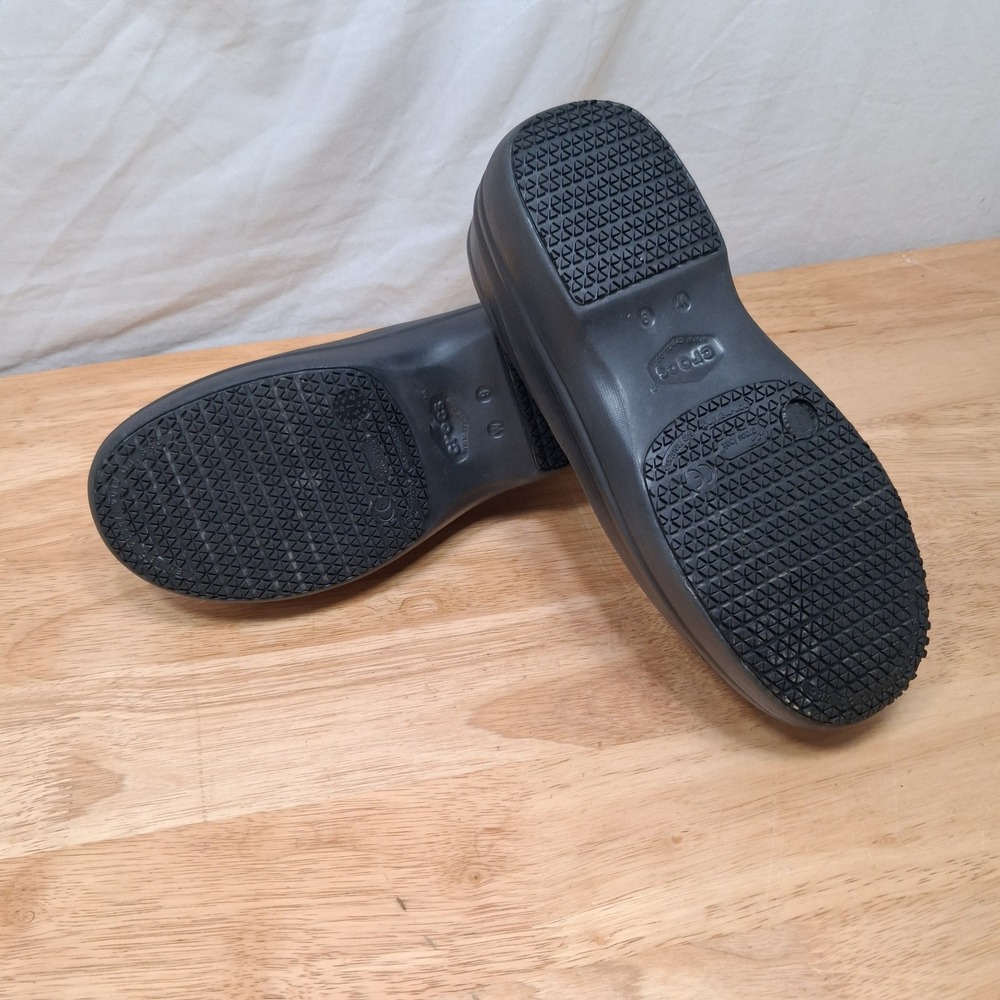 Crocs Neria Pro II Clogs Womens Size 9 Black Slip Resistant Work Shoes 205384 - Picture 9 of 13
